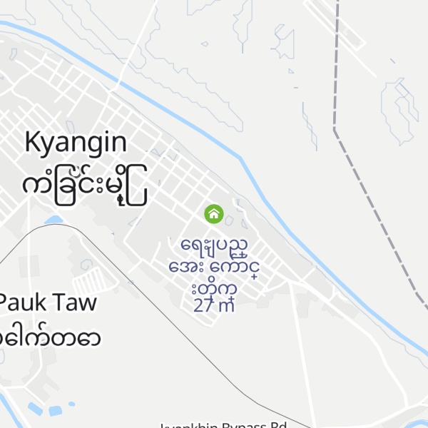 Map of ​ေရႊျပည္​​ေအး ​ေက်ာင္​းတိုက္​