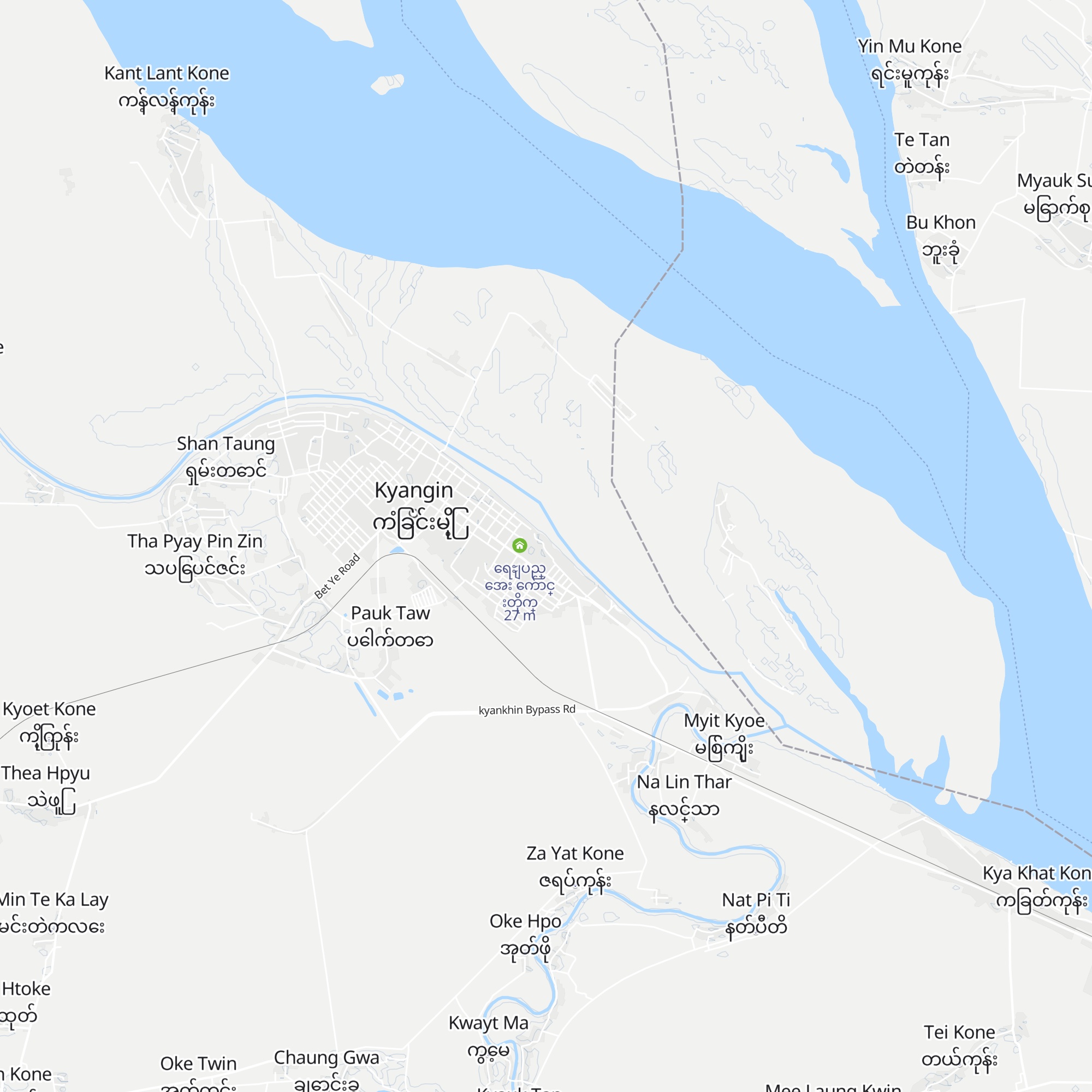 လဲဝါ​ေက်ာင္​းတိုက္​ map