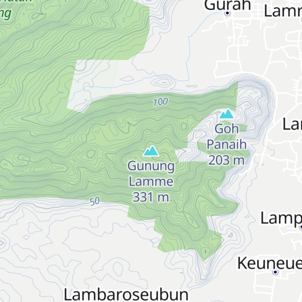 Map of Gunung Lamme
