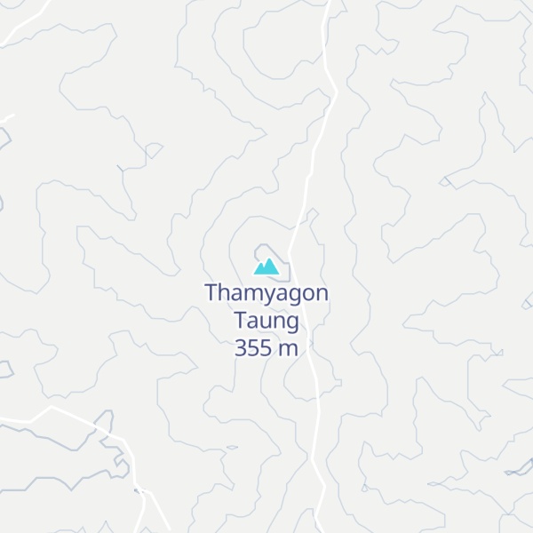 Map of Thamyagon Taung