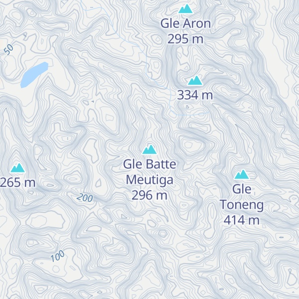 Map of Gle Batte Meutiga