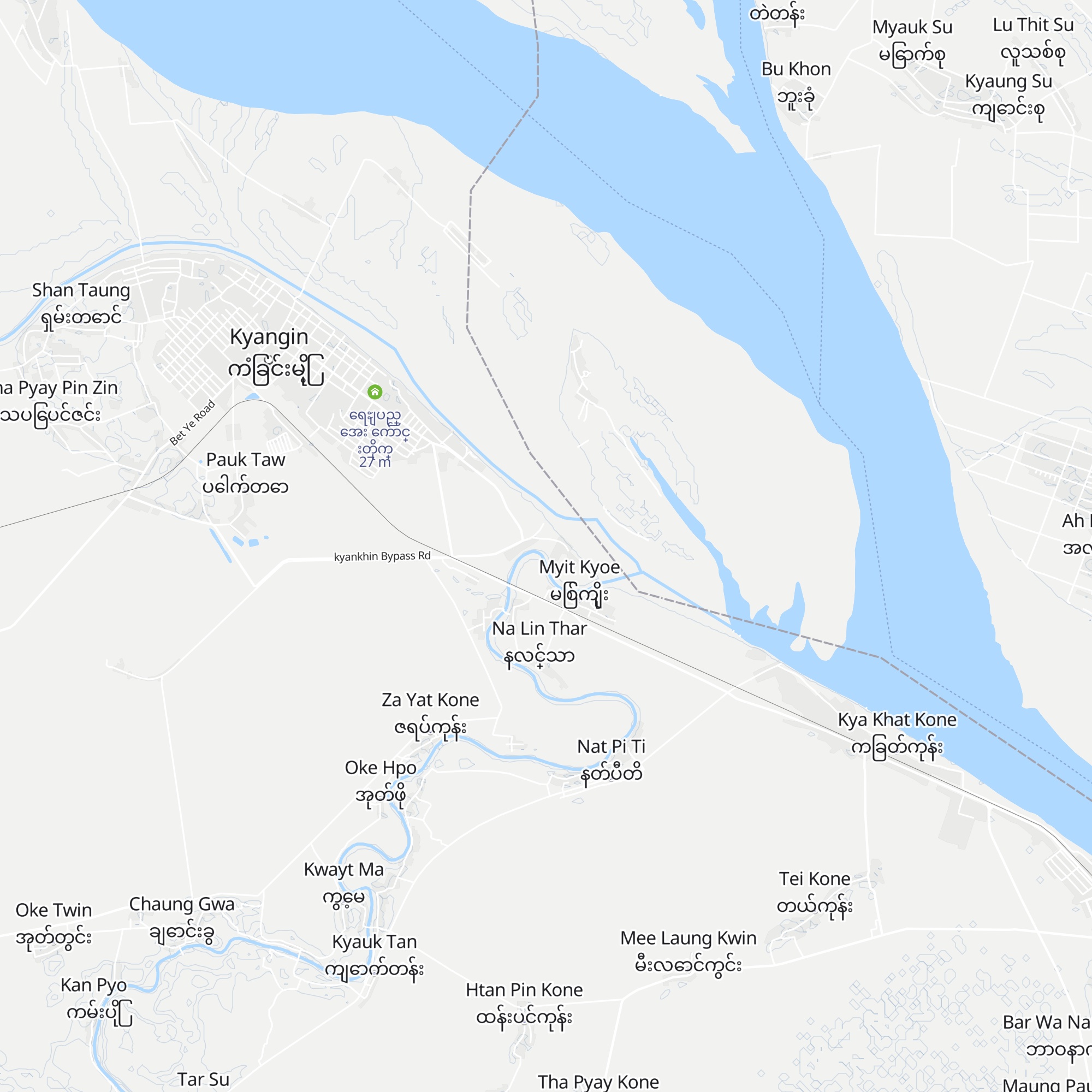 ဘုရားႀကီး​ေက်ာင္​းတိုက္​ map