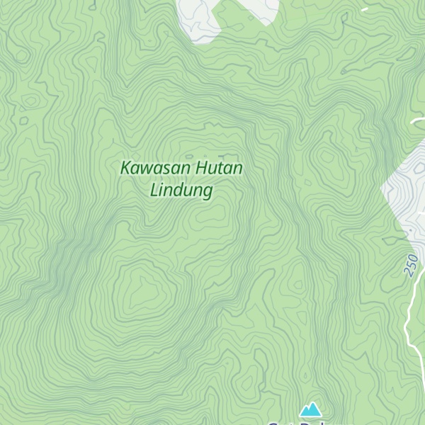 Map of Gunung Sarong Kris