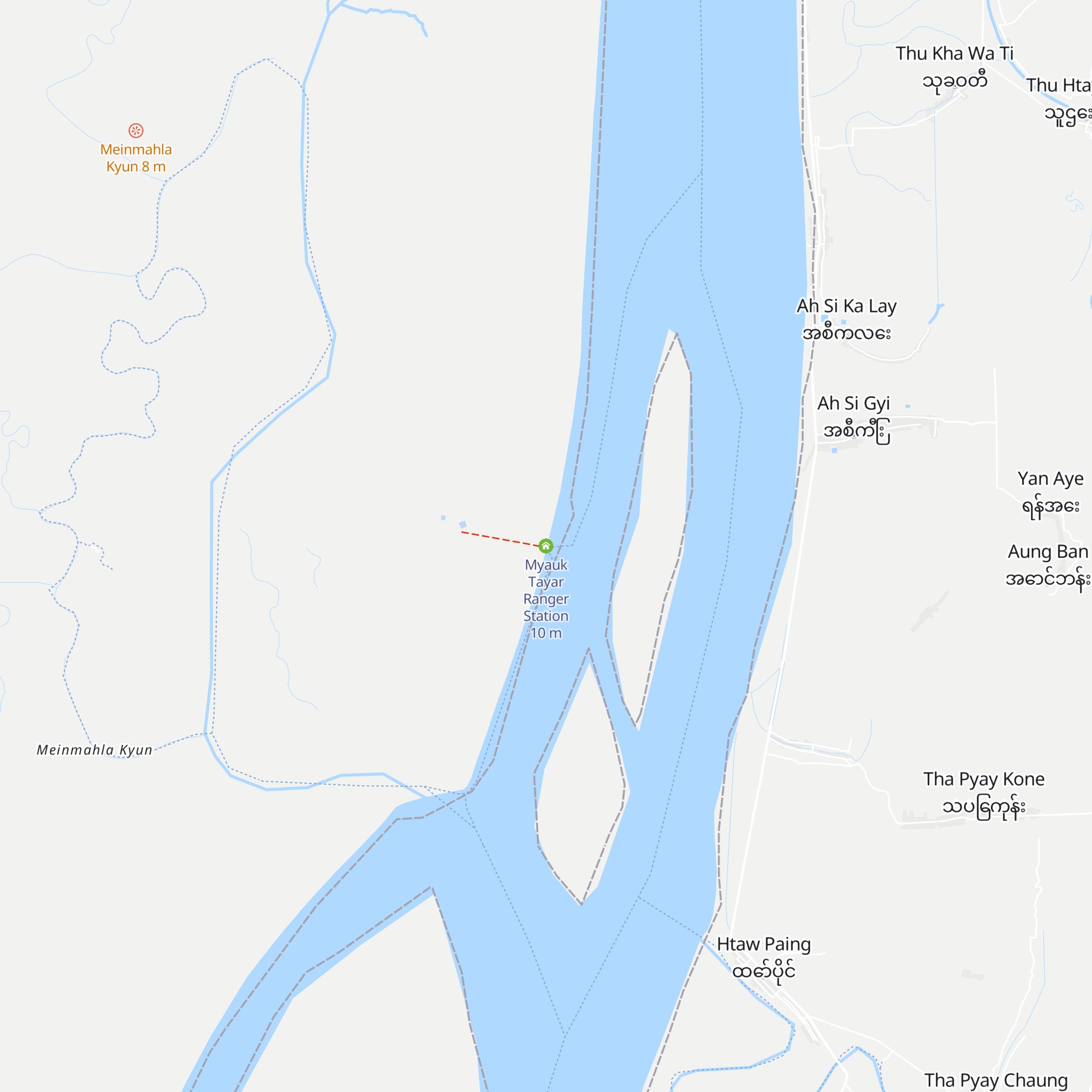 Myauk Tayar Ranger Station map