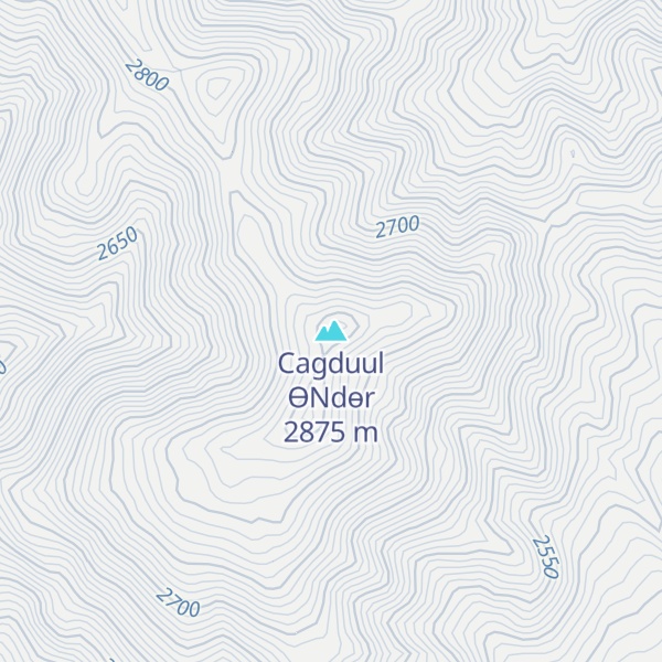 Map of Cagduul ӨNdөr