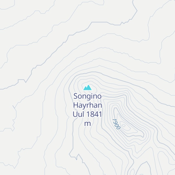Map of Songino Hayrhan Uul