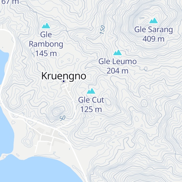 Map of Gle Cut