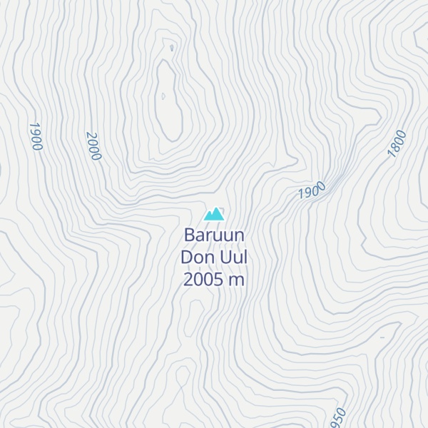Map of Baruun Don Uul