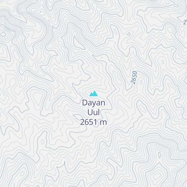 Map of Dayan Uul