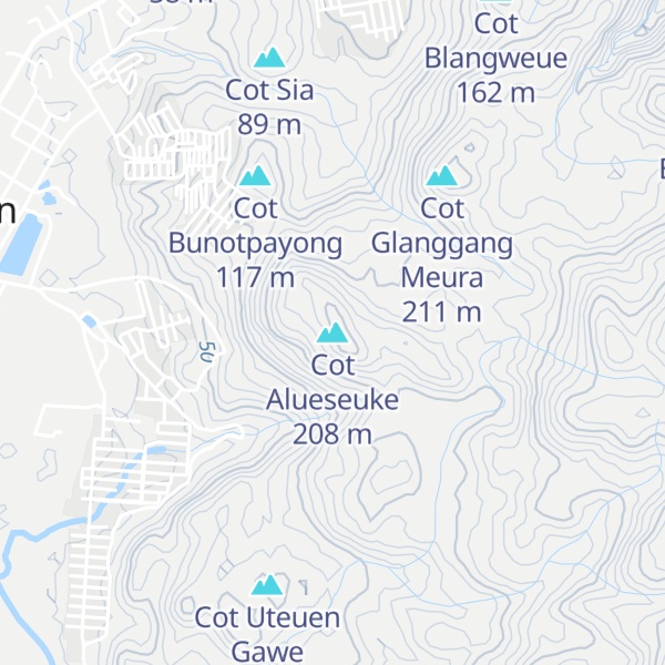 Map of Cot Alueseuke