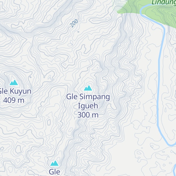Map of Gle Simpang Igueh