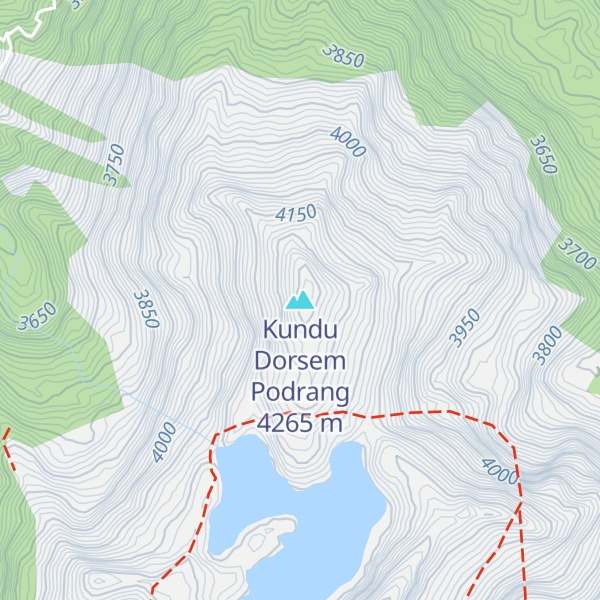 Map of Kundu Dorsem Podrang