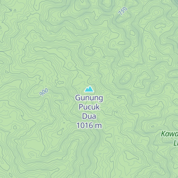 Map of Gunung Pucuk Dua