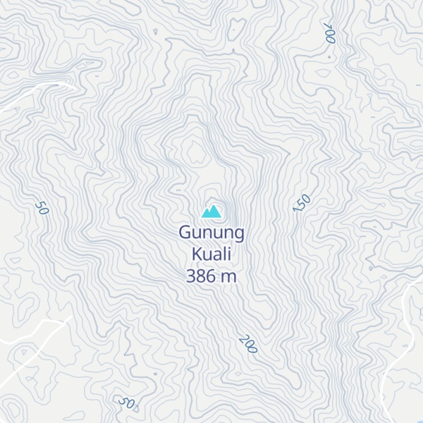 Map of Gunung Kuali
