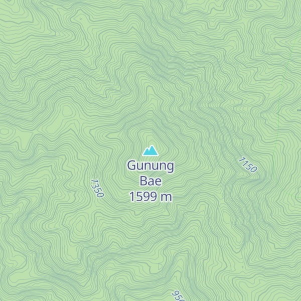 Map of Gunung Bae
