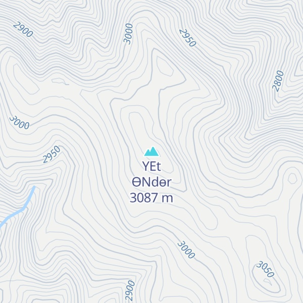 Map of ҮEt ӨNdөr