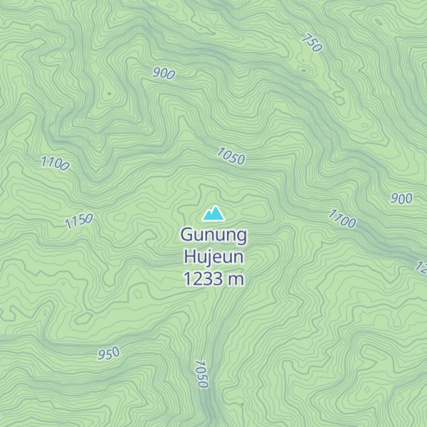 Map of Gunung Hujeun