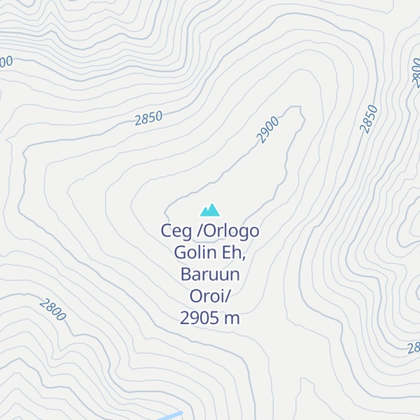 Map of Ceg /Orlogo Golin Eh, Baruun Oroi/