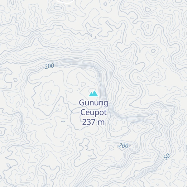 Map of Gunung Ceupot