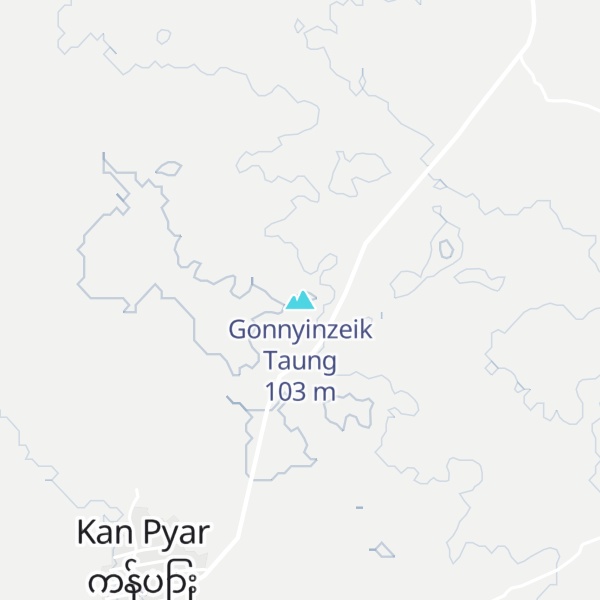Map of Gonnyinzeik Taung