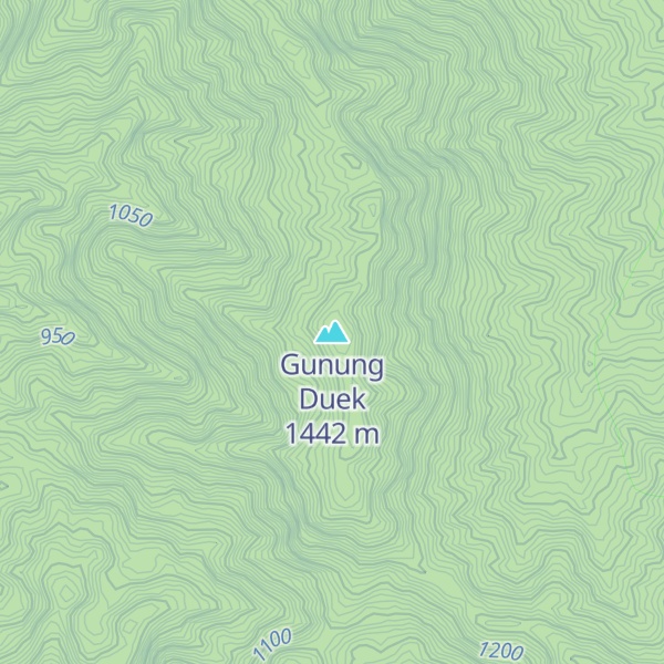 Map of Gunung Duek