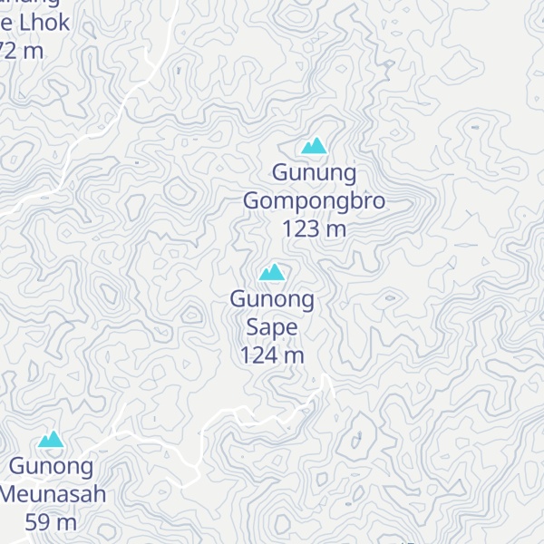 Map of Gunong Sape