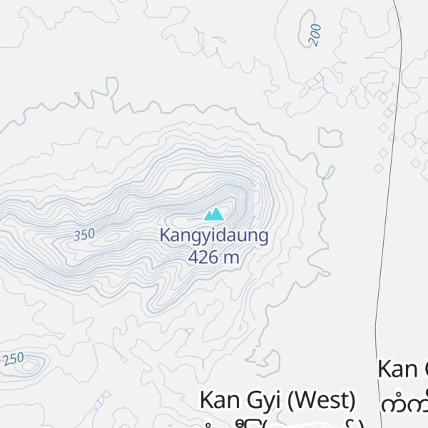 Map of Kangyidaung