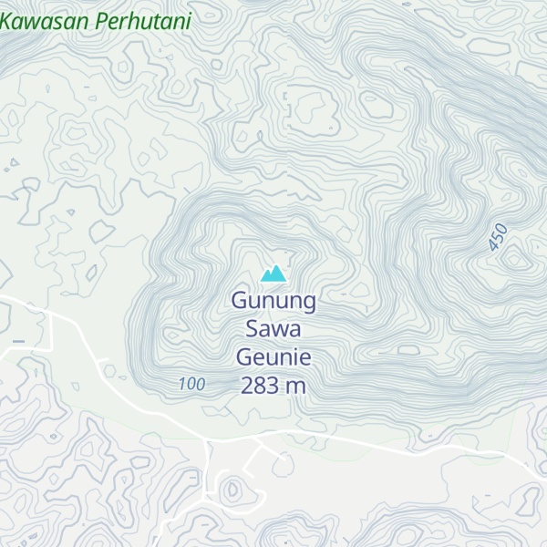 Map of Gunung Sawa Geunie
