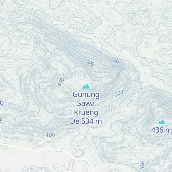 Map of Gunung Sawa Krueng De