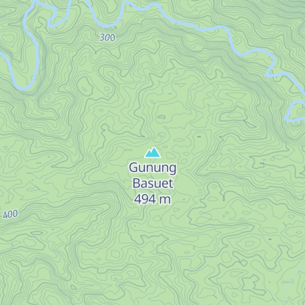 Map of Gunung Basuet