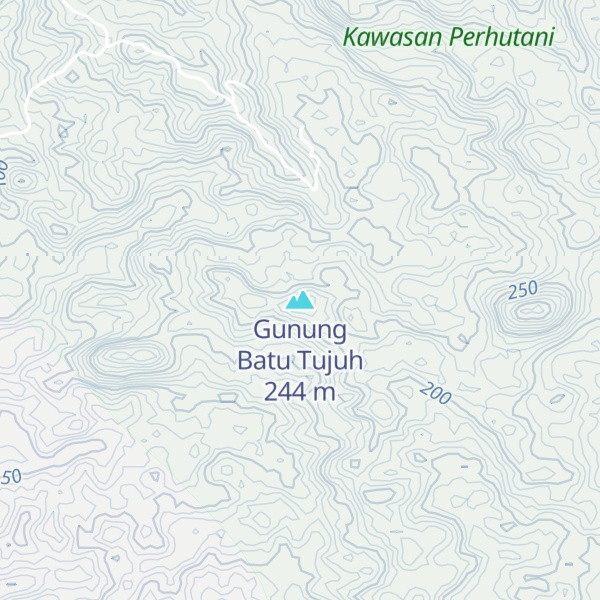 Map of Gunung Batu Tujuh