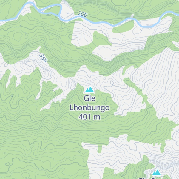 Map of Gle Lhonbungo