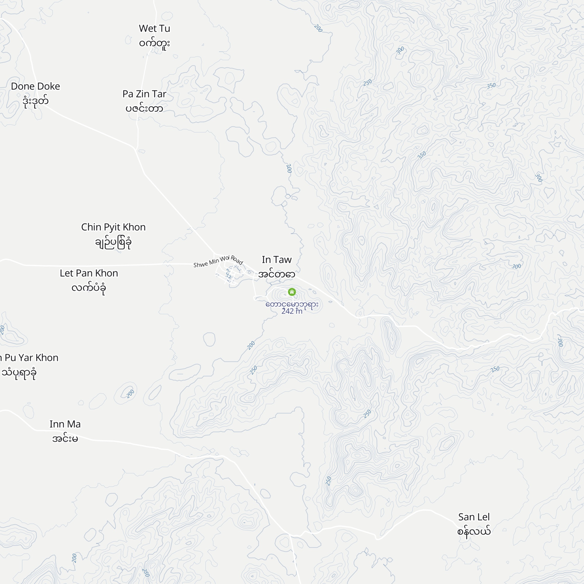 ေတာင္ေမာ္ဘုရား map