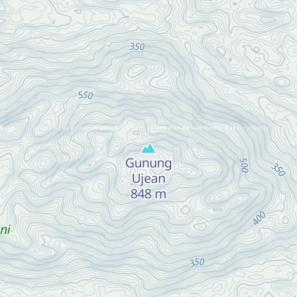 Map of Gunung Ujean