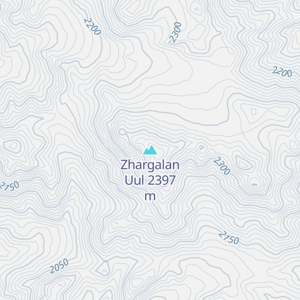 Map of Zhargalan Uul