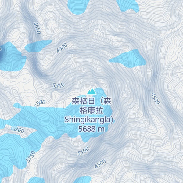Map of 森格日（森格康拉Shingikangla）