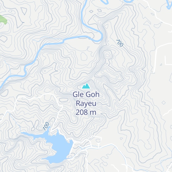 Map of Gle Goh Rayeu