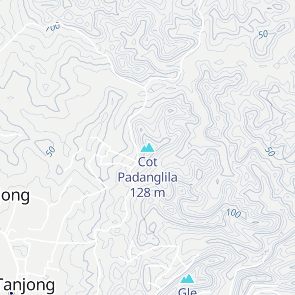 Map of Cot Padanglila