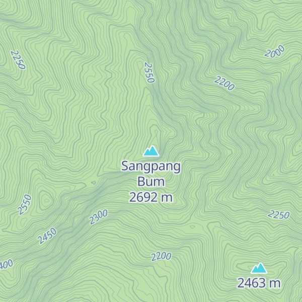 Map of Sangpang Bum