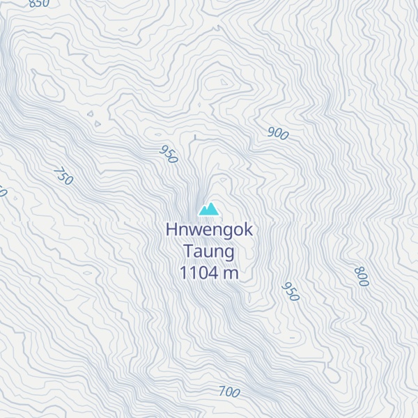 Map of Hnwengok Taung