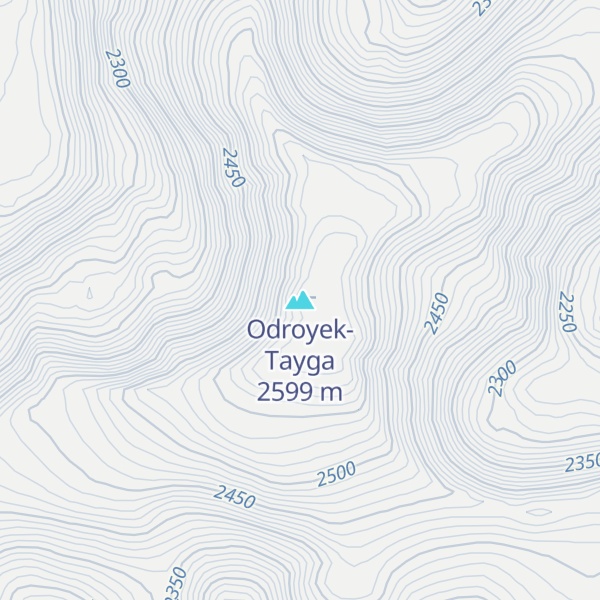 Map of Odroyek-Tayga