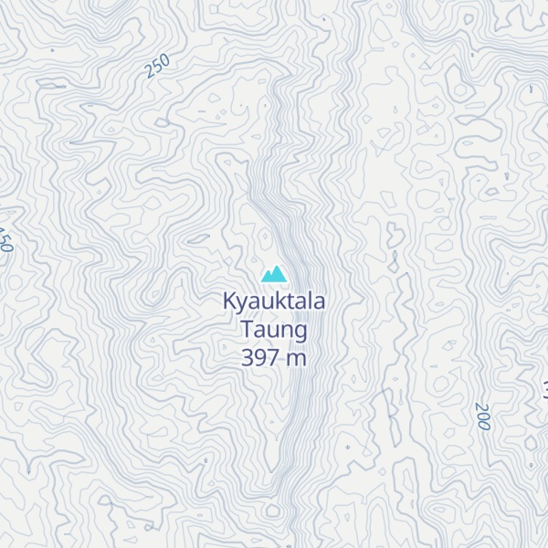 Map of Kyauktala Taung
