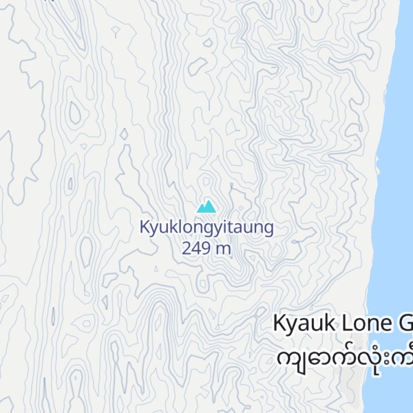 Map of Kyuklongyitaung