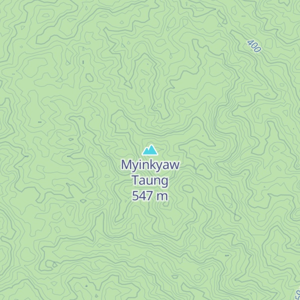 Map of Myinkyaw Taung