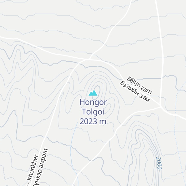 Map of Hongor Tolgoi
