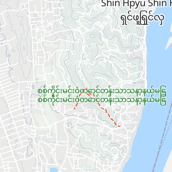 Map of Sagaing Hill