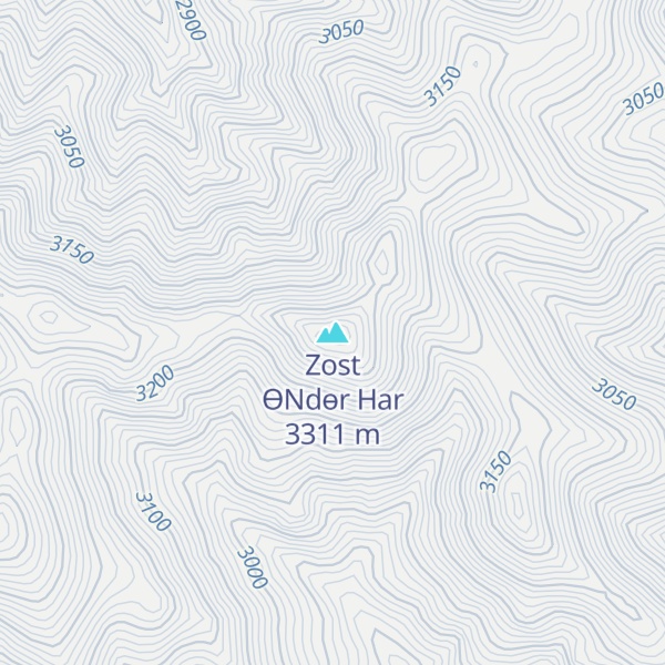 Map of Zost ӨNdөr Har