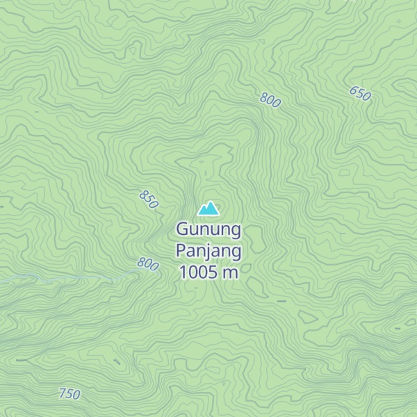 Map of Gunung Panjang