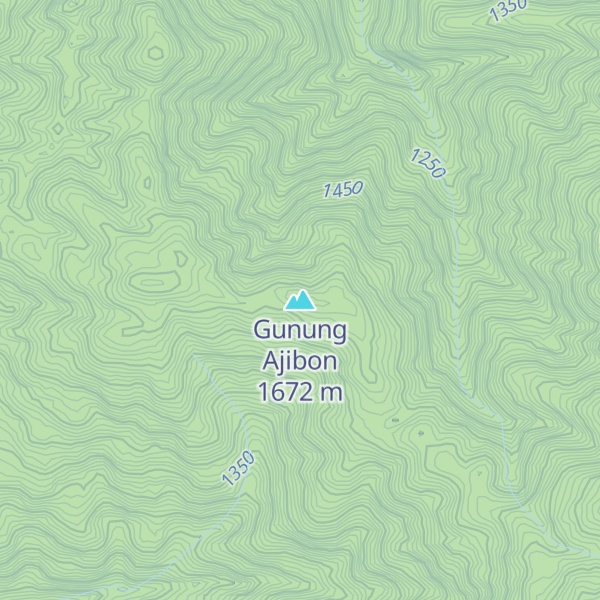 Map of Gunung Ajibon