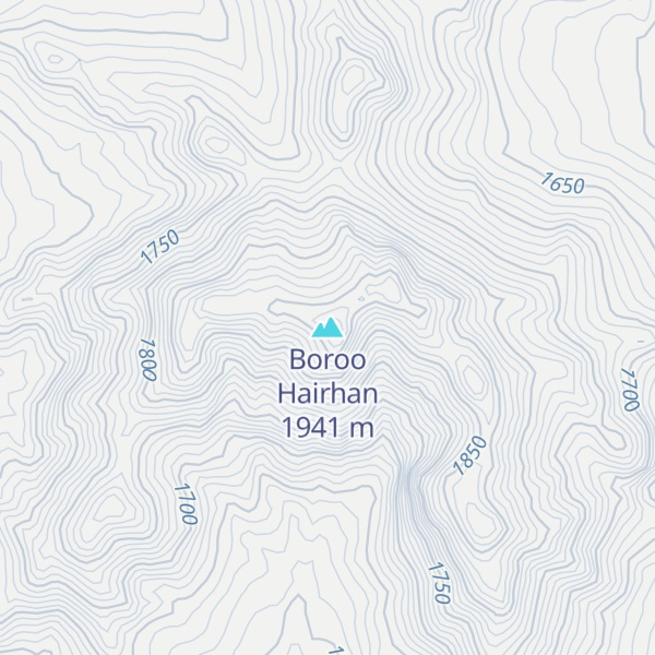 Map of Boroo Hairhan